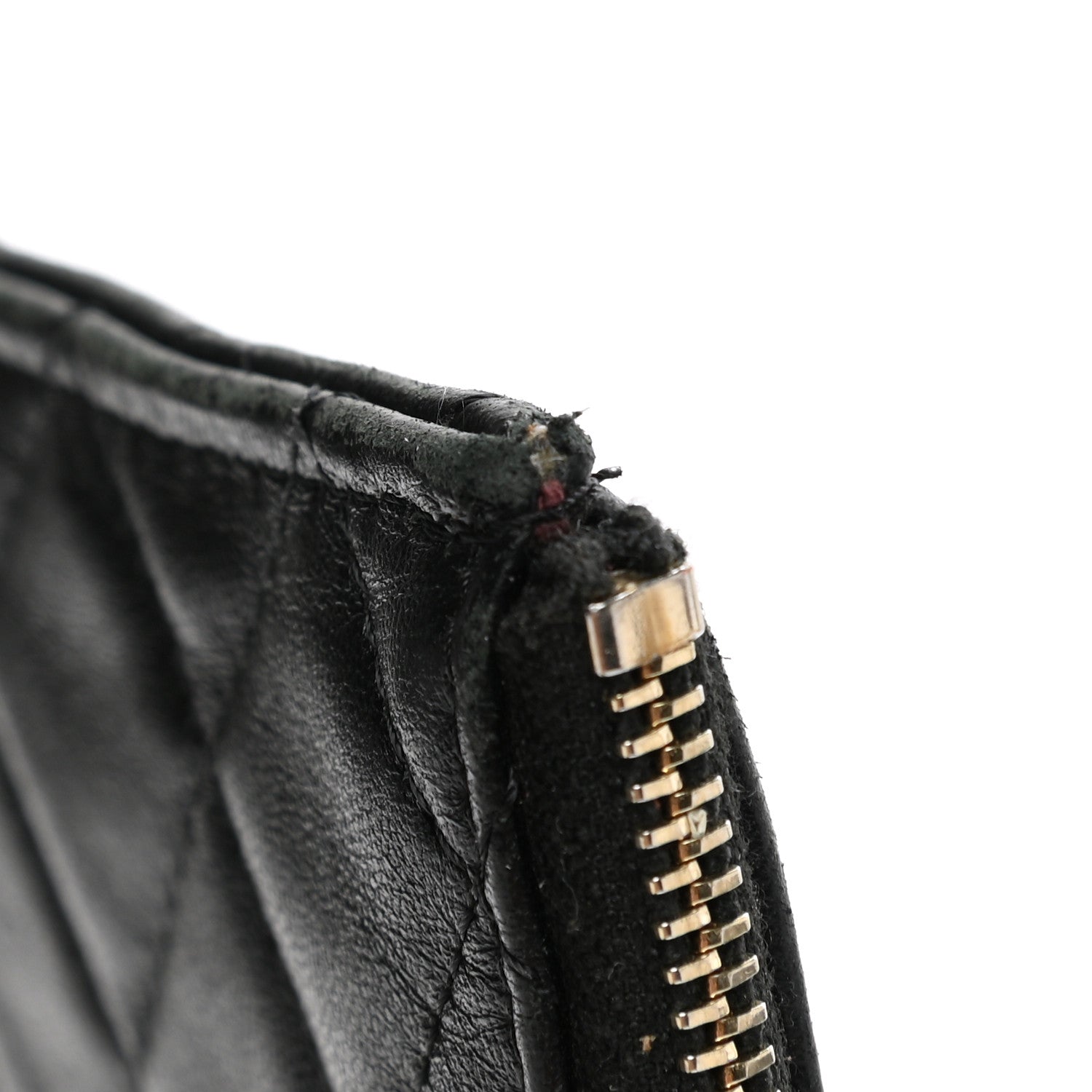 Chanel Lambskin Quilted Classic Flat Wallet Pouch Black 8 of 9