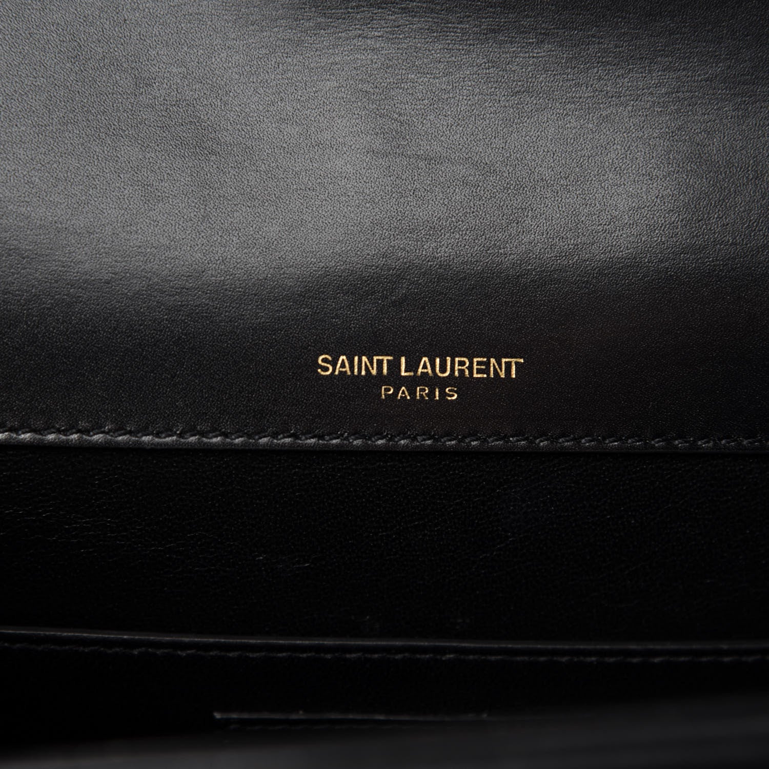 Saint Laurent Smooth Calfskin Monogram Medium Sulpice Shoulder Bag Black 9 of 10