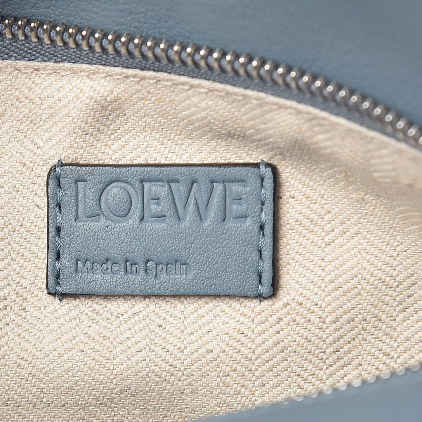 Calfskin Small Puzzle Bag Stone Blue