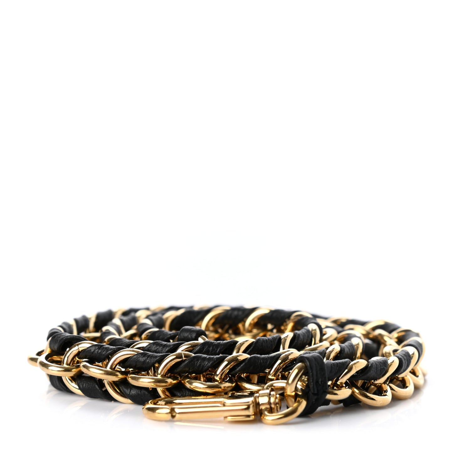 Calfskin Multi Pochette Chain Shoulder Strap Black Gold