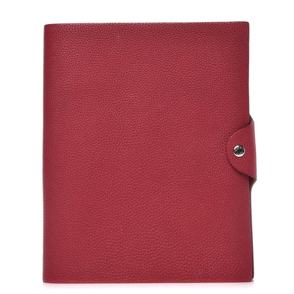 Hermes Togo Ulysse MM Notebook Cover Rubis 1 of 12