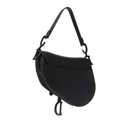 Christian Dior Ultra Matte Calfskin Saddle Bag Black 3 of 9
