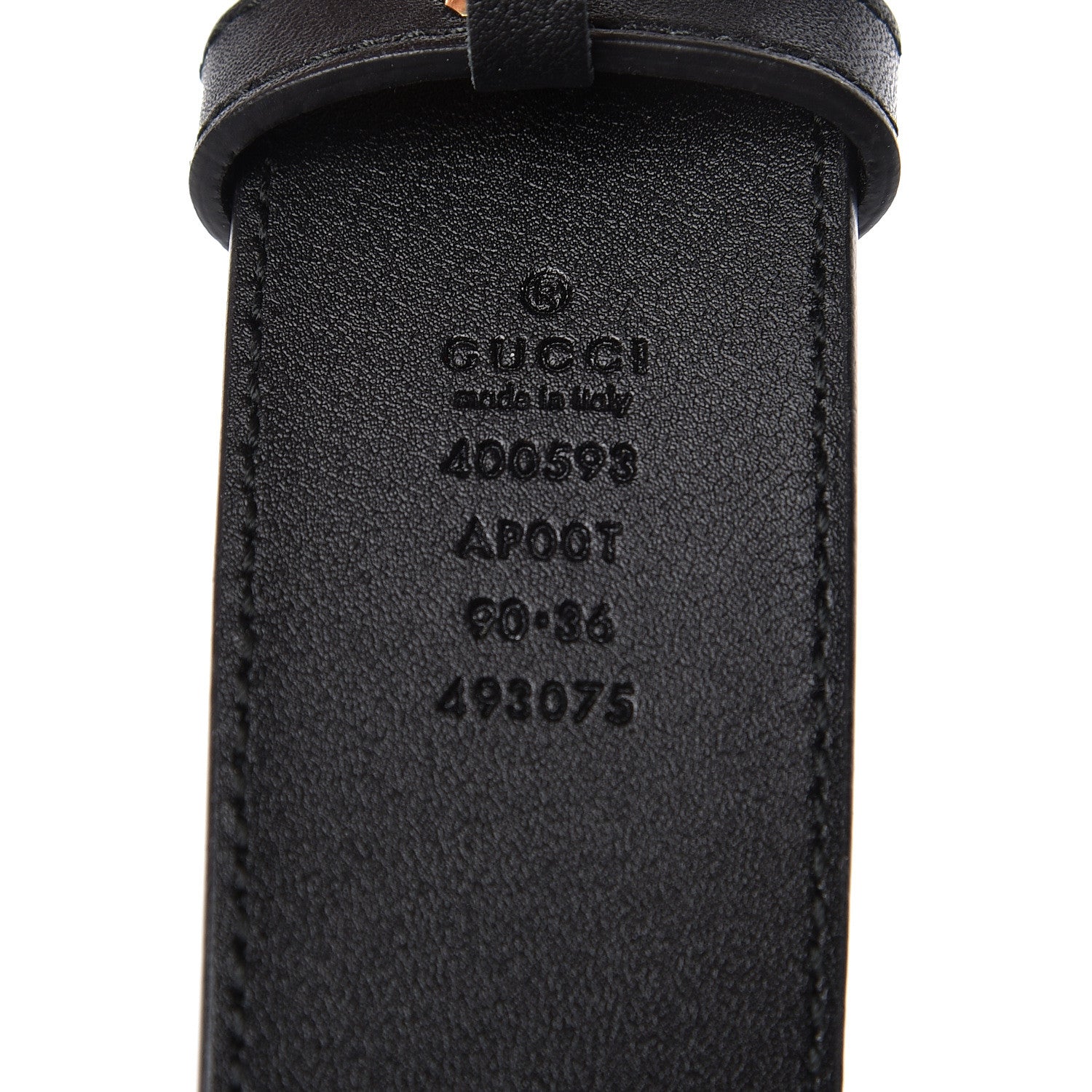 Gucci Calfskin Double G 40mm Belt 90 36 Black 4 of 6
