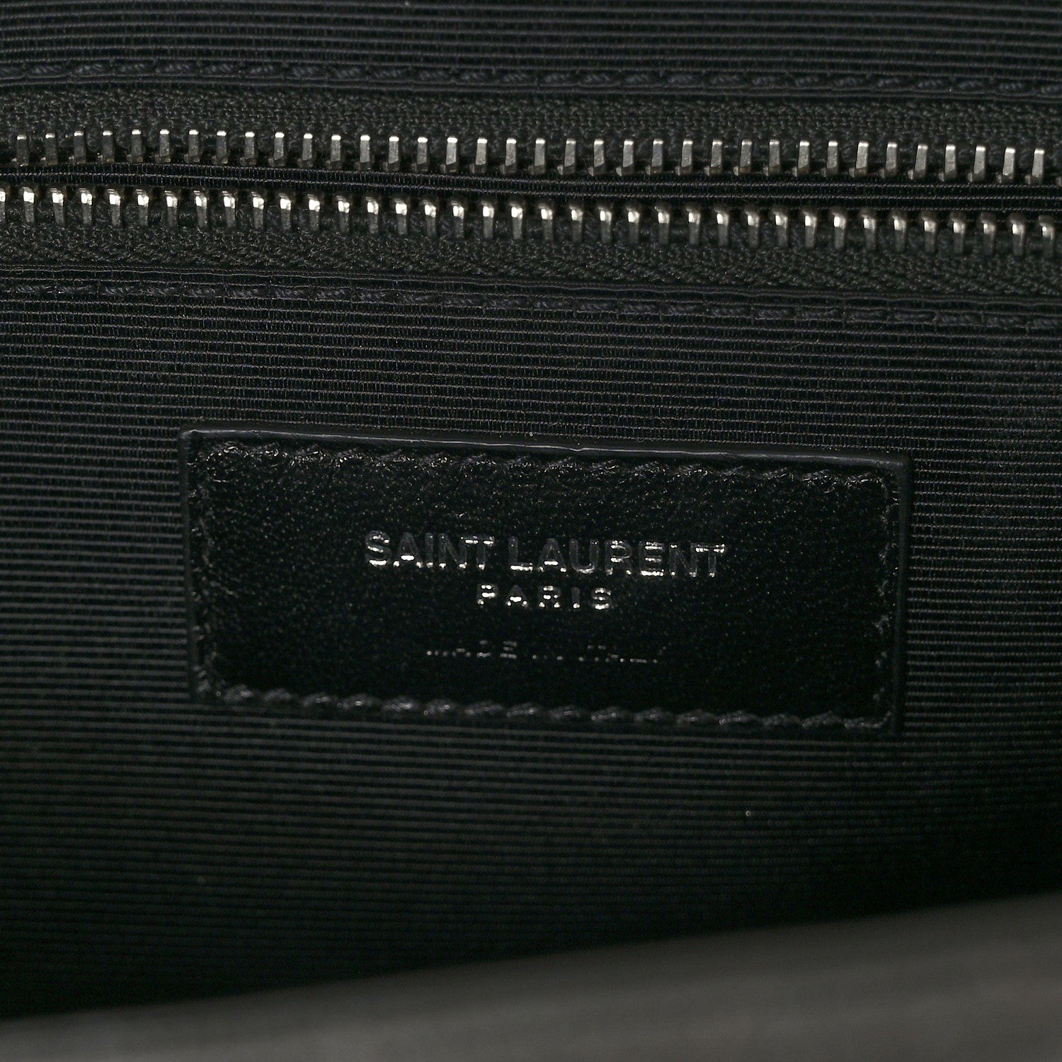 Saint Laurent Grain De Poudre Textured Mixed Matelasse Large Triquilt Monogram Satchel Earth 8 of 10