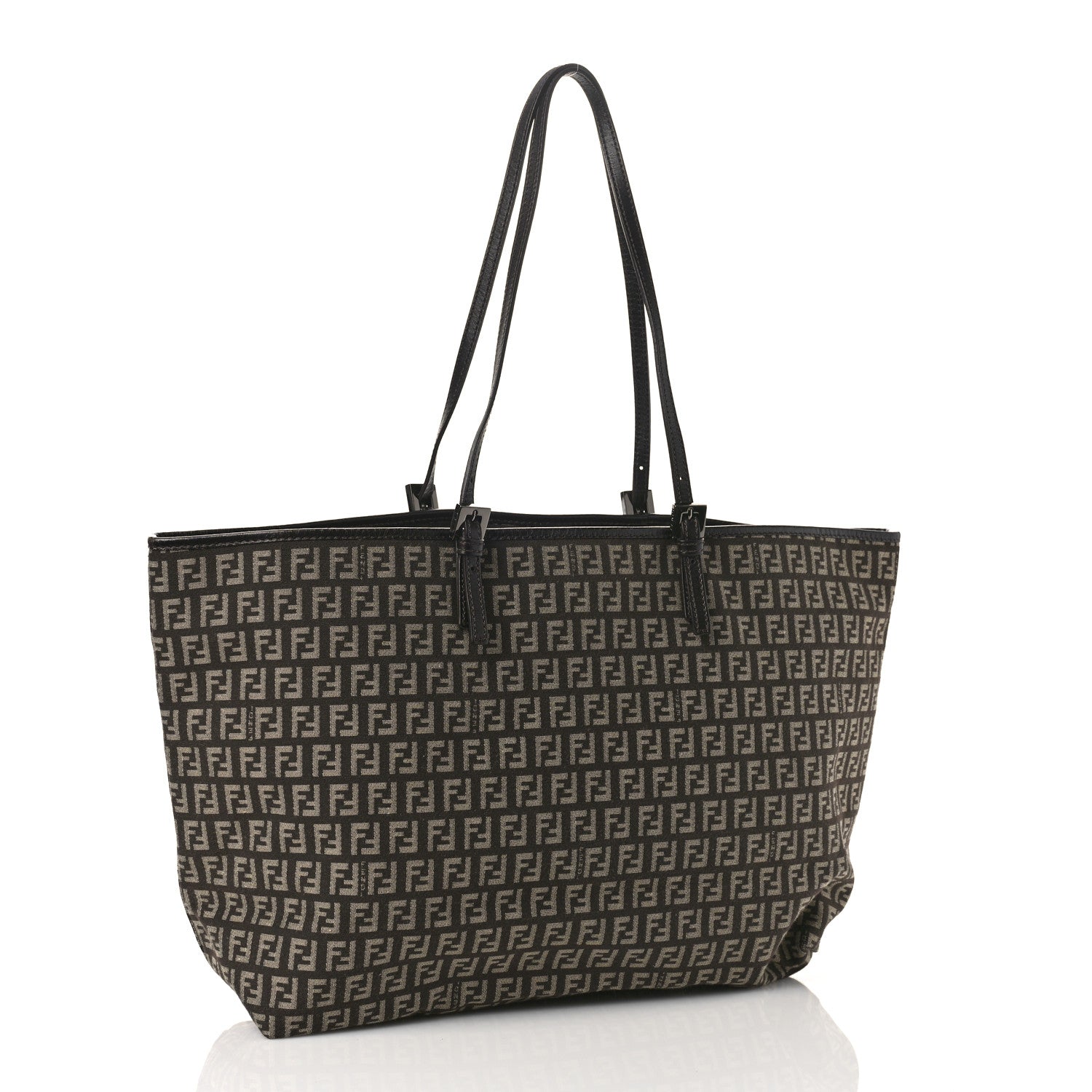 Fendi Zucchino Shopping Tote Tobacco Brown 3 of 8