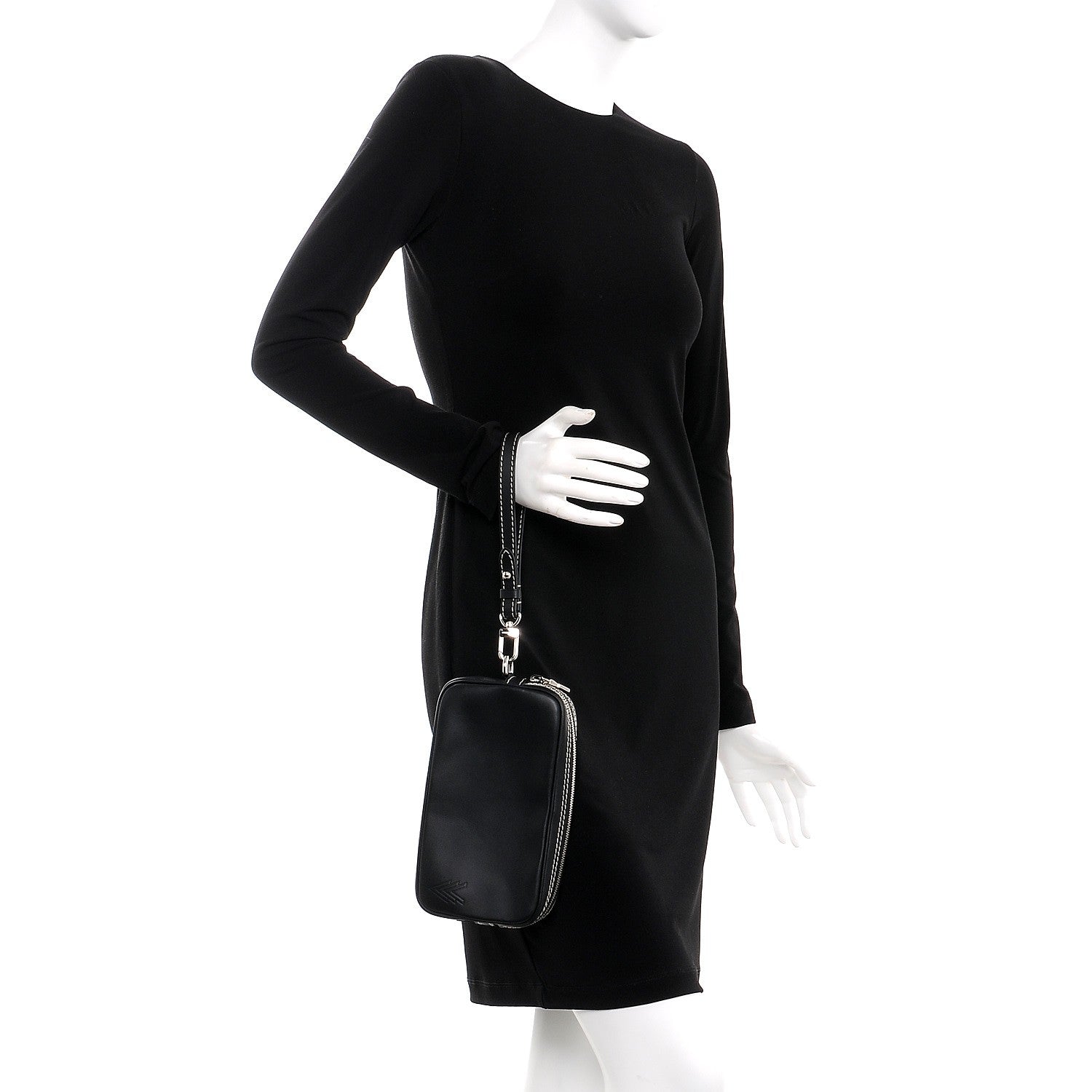 Louis Vuitton Calfskin Eclipse Pochette Volga Black 2 of 6