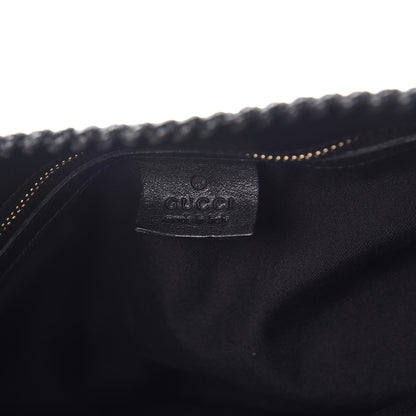 Gucci Calfskin Large Horsebit Chain Hobo Black 6 of 7
