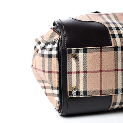 Burberry Haymarket Check Small Gladstone Chocolate 6 of 17