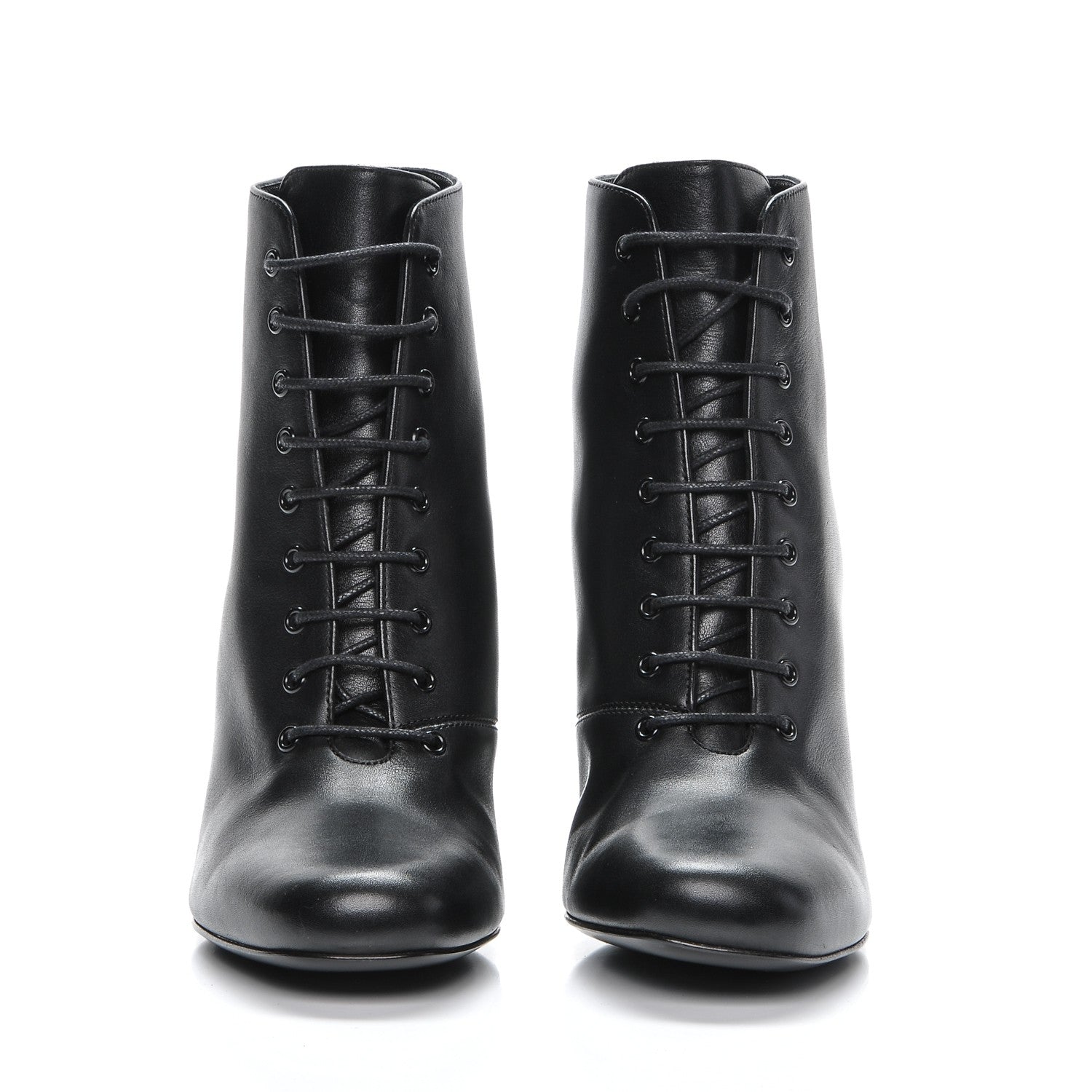 Saint Laurent Smooth Calfskin Babies 90 Ankle Boots 39 Black 4 of 7