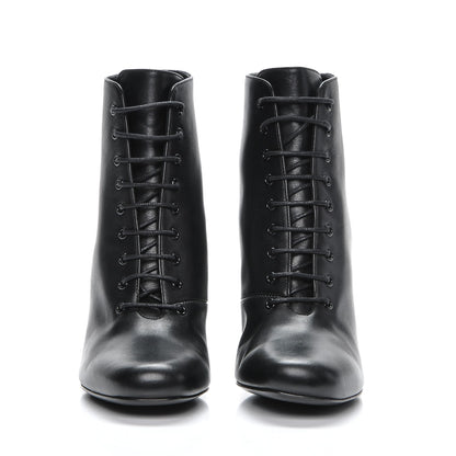 Saint Laurent Smooth Calfskin Babies 90 Ankle Boots 39 Black 4 of 7