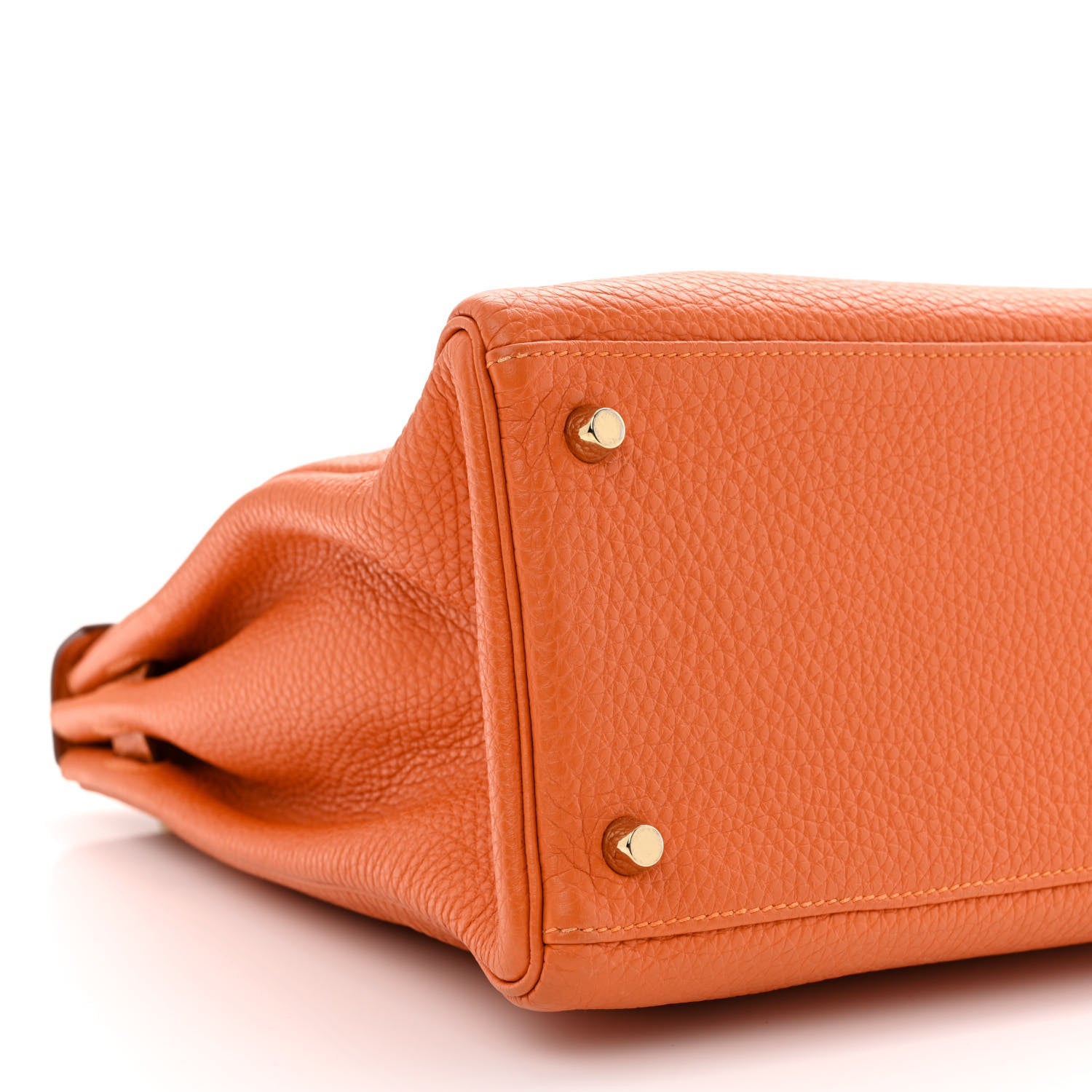 Hermes Togo Kelly Retourne 35 Orange 9 of 13
