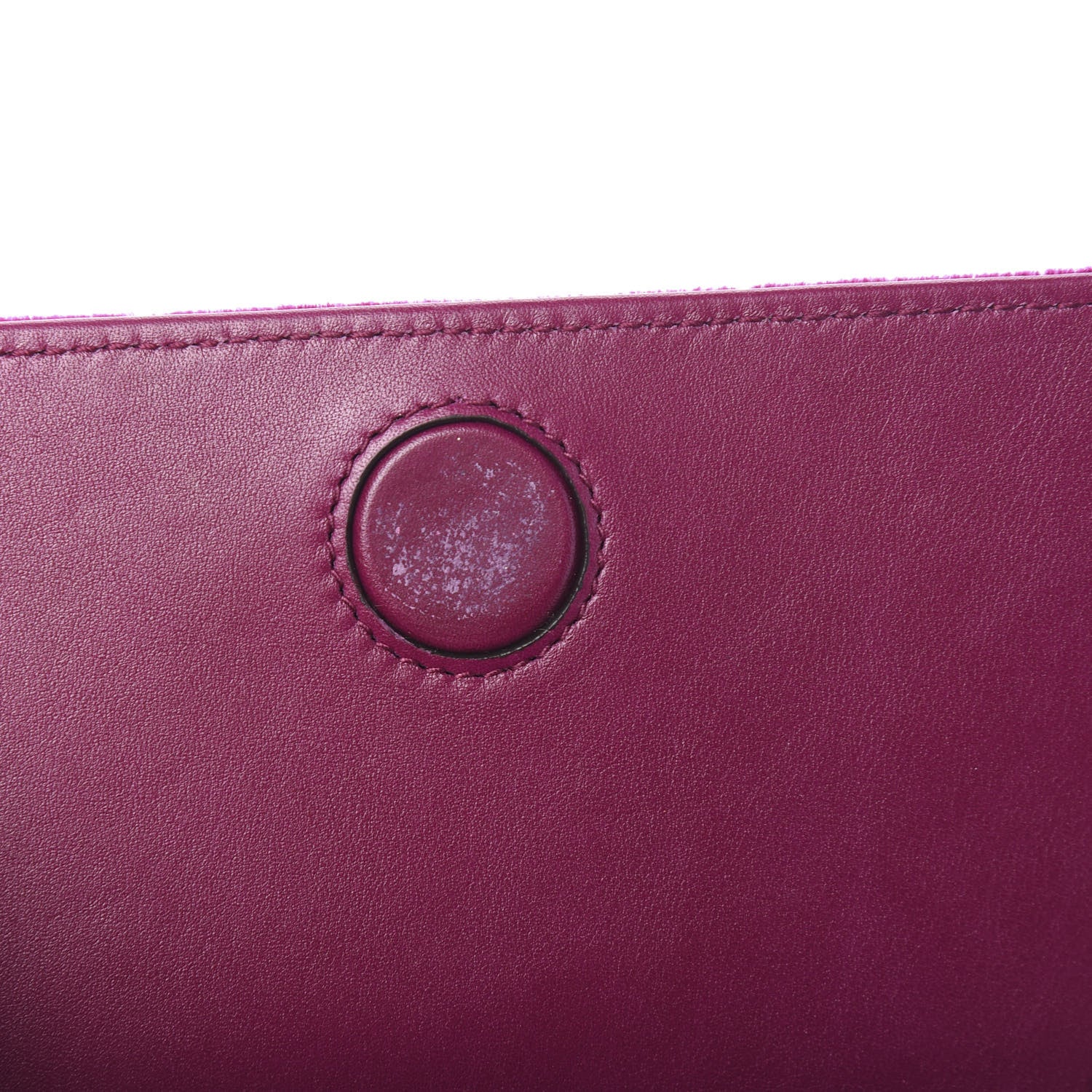 Gucci Velvet Matelasse GG Marmont Mini Bag Fuchsia Violet Cyclamen 7 of 10