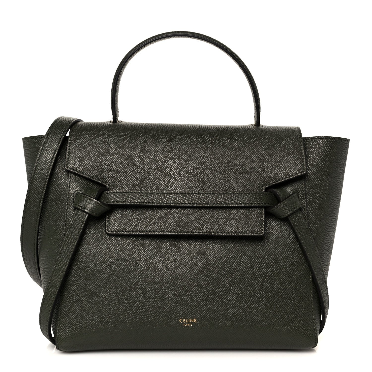 Celine Grained Calfskin Micro Belt Bag Khaki 1 of 11