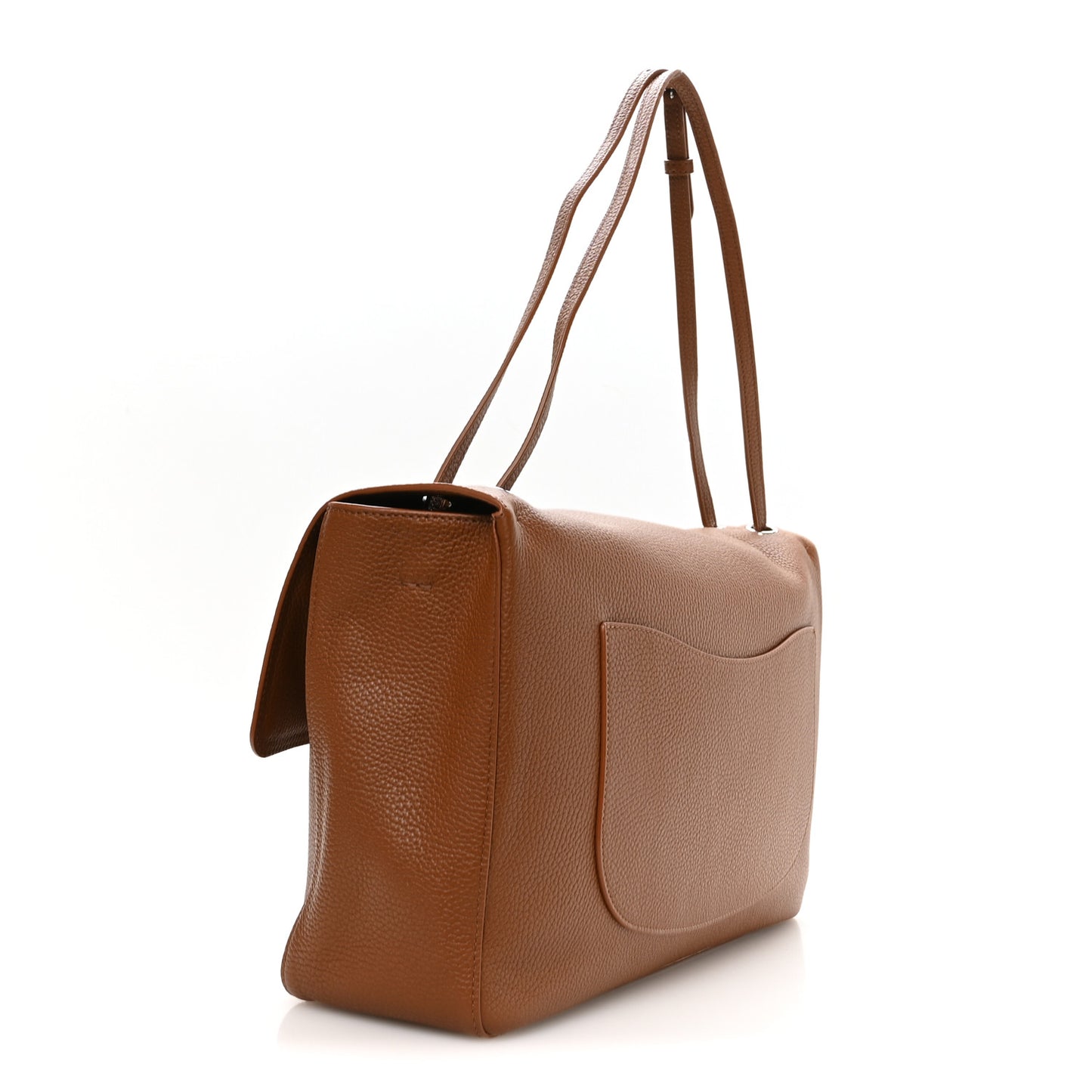 Grained Calfskin Souplissimo Maxi Flap Camel