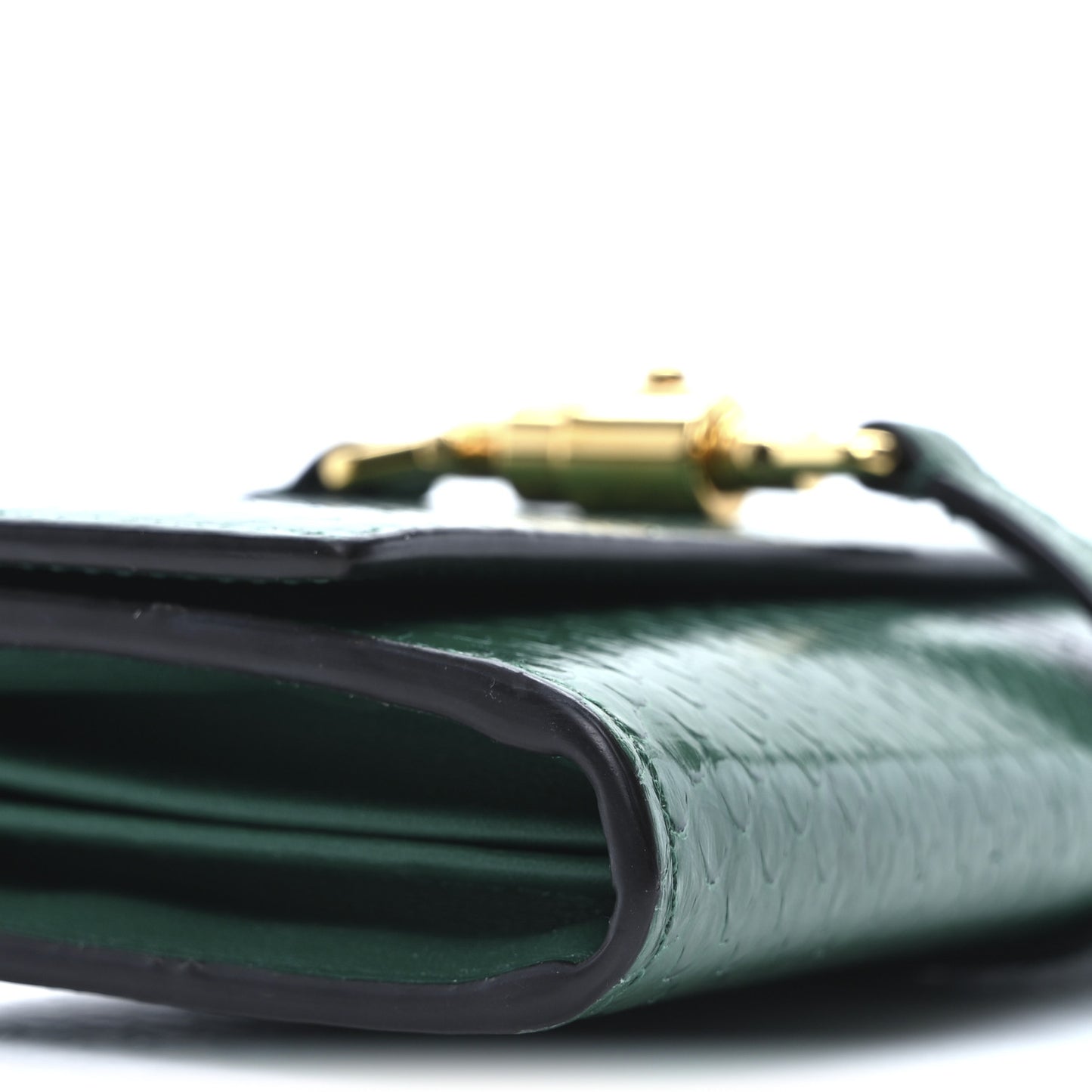 Snakeskin Jackie 1961 Chain Wallet Green