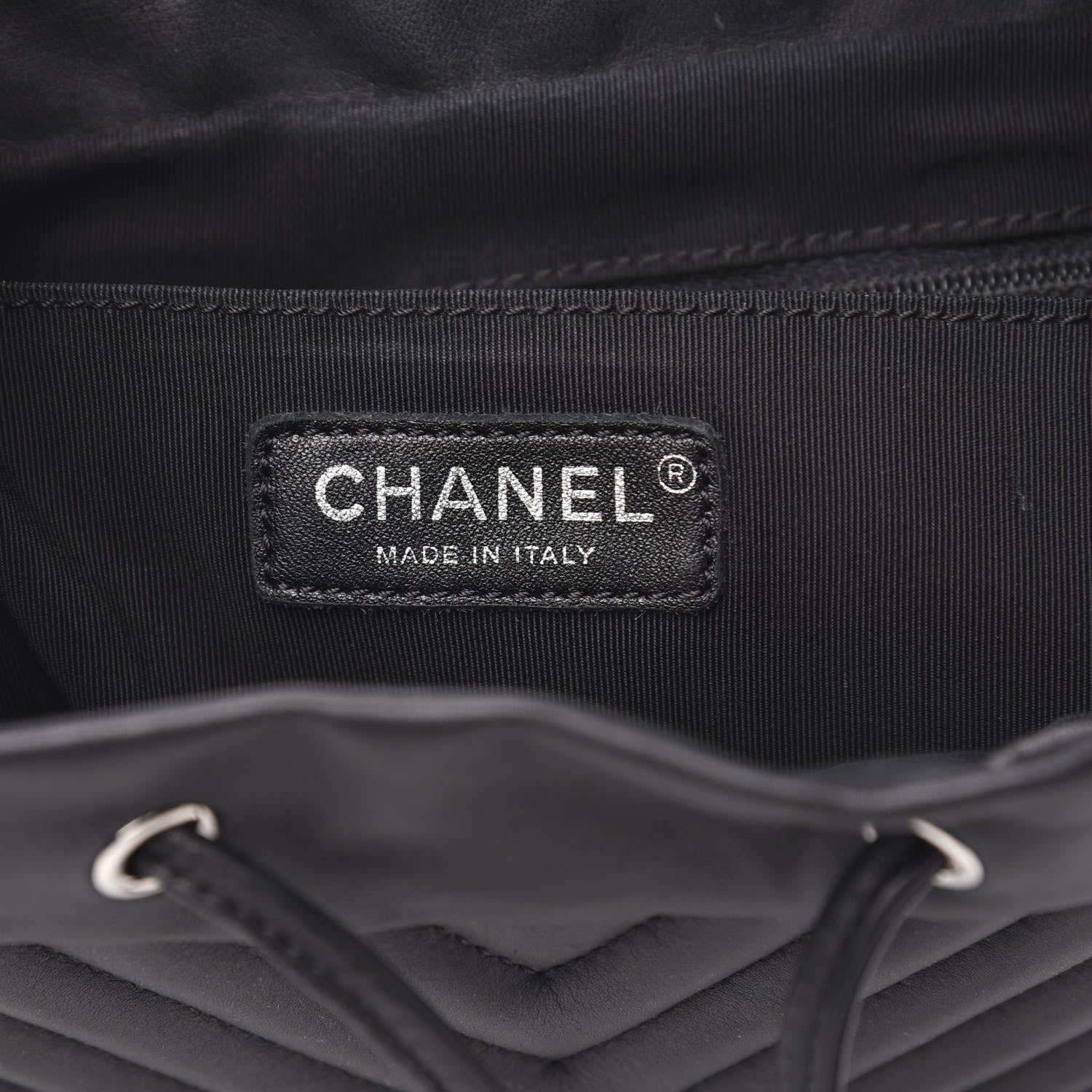 Chanel Calfskin Chevron Quilted Large Urban Spirit Backpack Black 5 of 11
