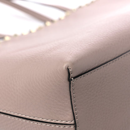Valentino Garavani Grained Calfskin Small Rockstud Shoulder Tote Poudre 9 of 14
