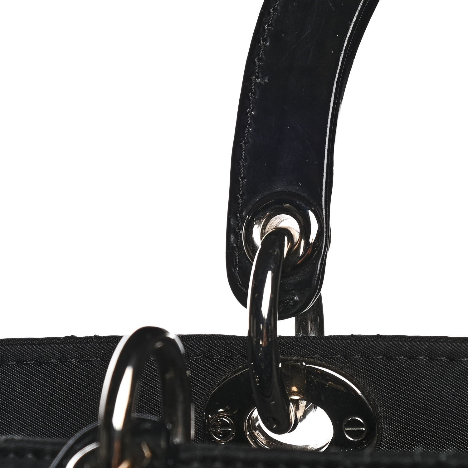 Christian Dior Nylon Cannage Large Lady Dior Black 10 of 10