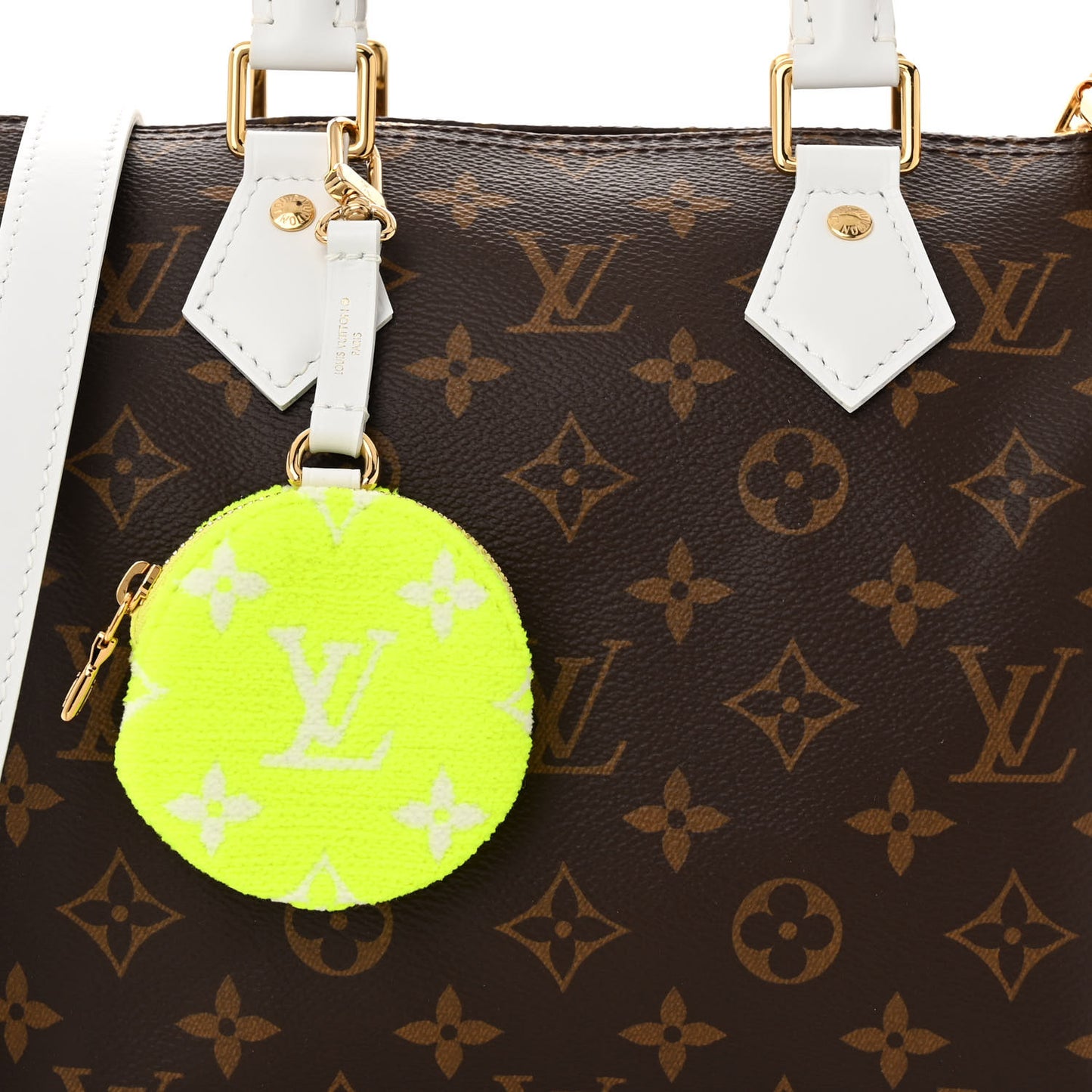Monogram LV Match Speedy Bandouliere 25 White