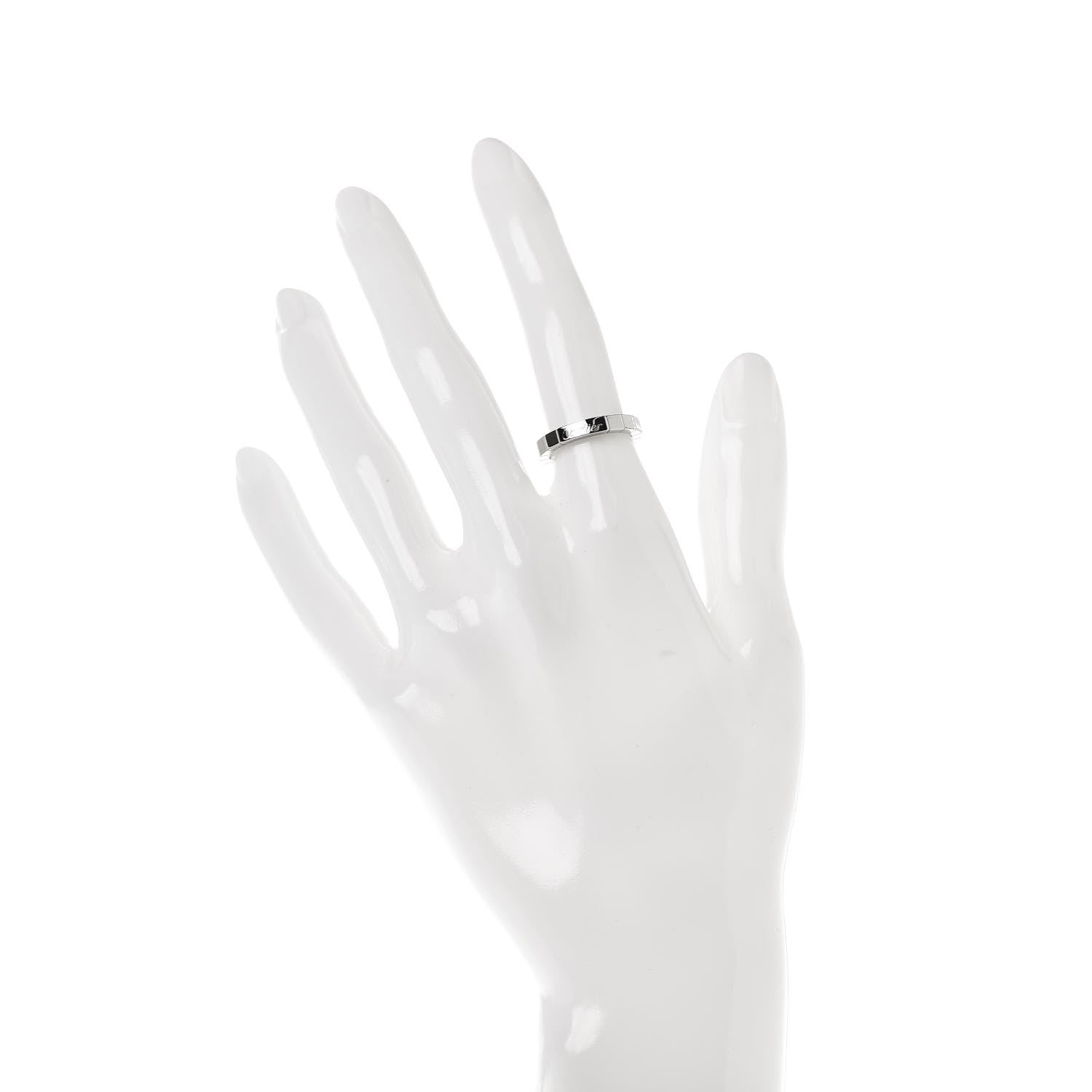 Cartier 18K White Gold Lanieres Ring 48 4.5 2 of 4