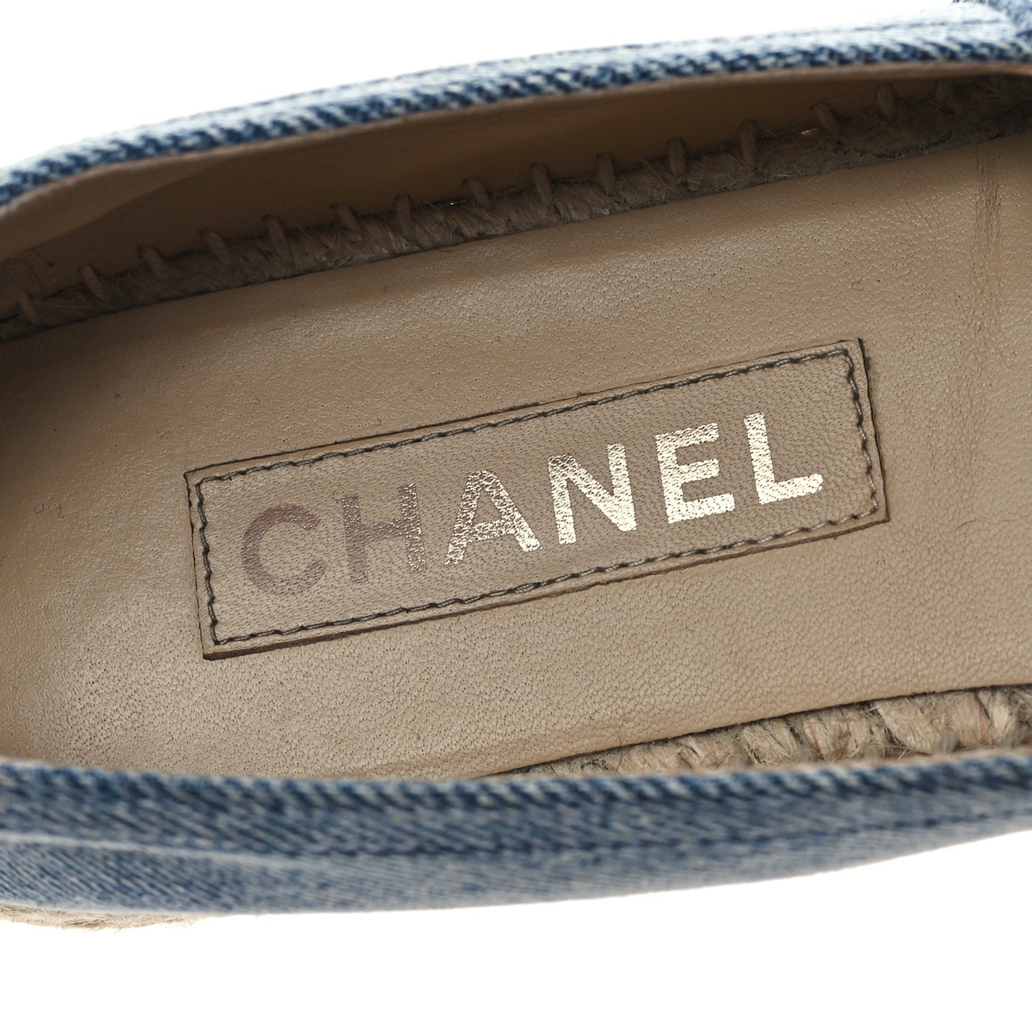 Denim CC Espadrilles 39 Blue Black