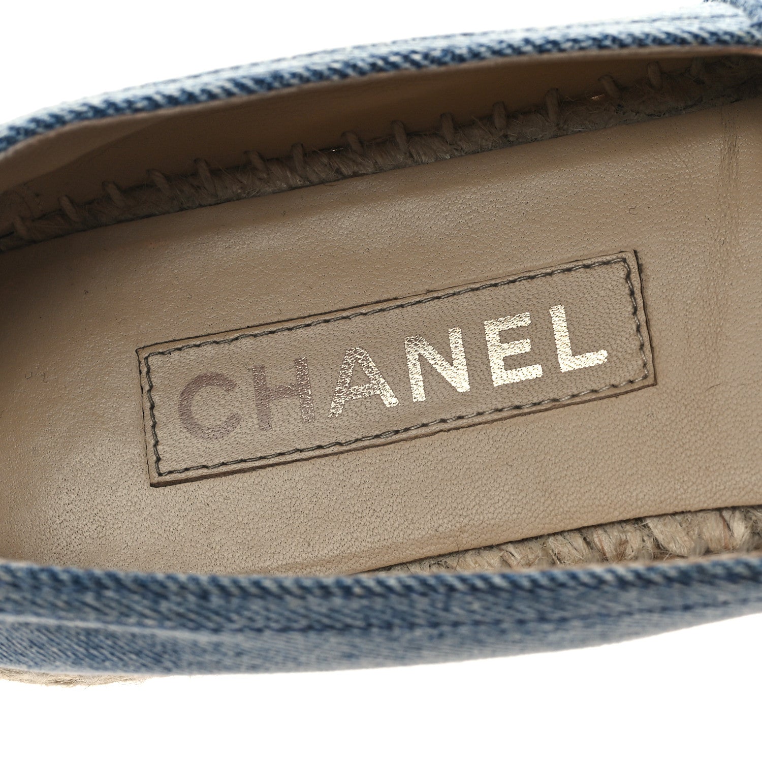 Chanel Denim CC Espadrilles 39 Blue Black 8 of 11