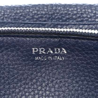 Prada Vitello Phenix Continental Flap Wallet Baltico 6 of 8
