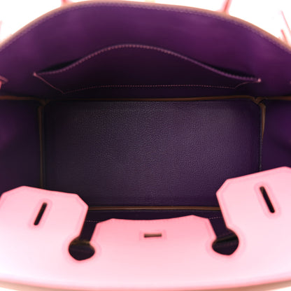 Hermes Epsom Horseshoe Birkin 30 Rose Confetti Anemone 5 of 12