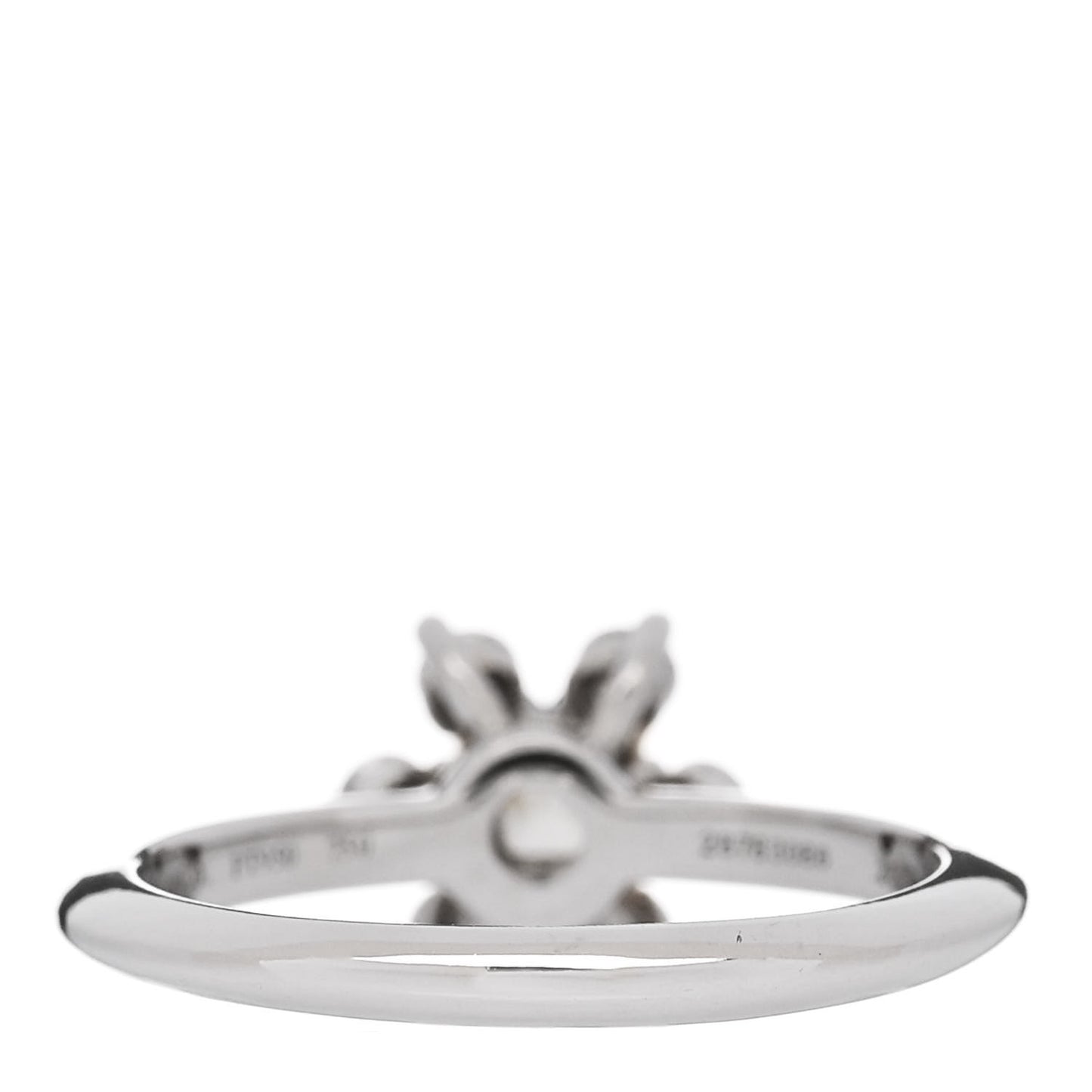 Platinum 18K Yellow Gold Fancy Yellow Diamond .25ct Buttercup Ring 49 4.75