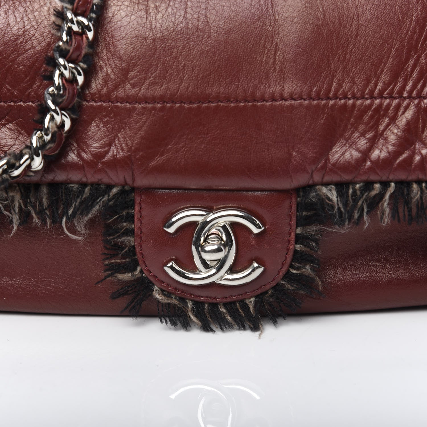 Chanel Lambskin Tweedy Flap Red 11 of 11