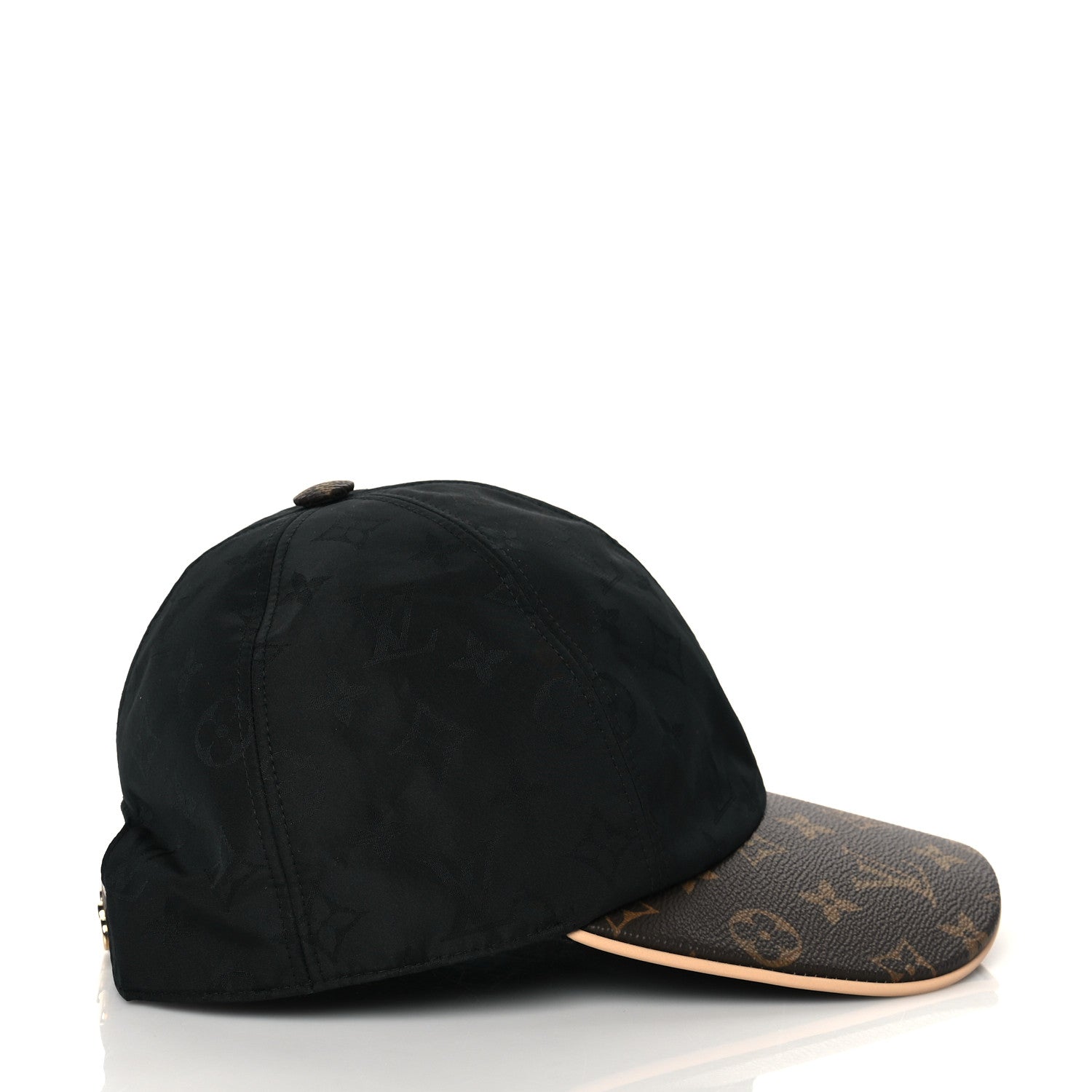 Louis Vuitton Polyester Silk Monogram LV Get Ready Cap M Black 5 of 7