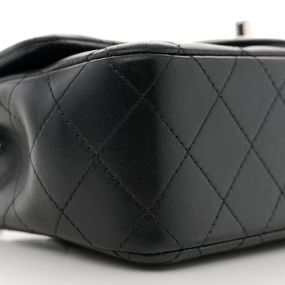 Chanel Lambskin Quilted Mini Rectangular Flap Black 9 of 10