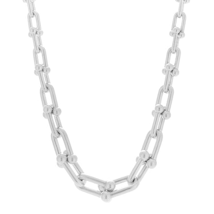 Tiffany Sterling Silver HardWear Graduated Link Necklace 1 of 6