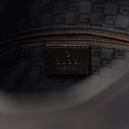 Gucci Denim Monogram Small Hobo Dark Brown 12 of 14