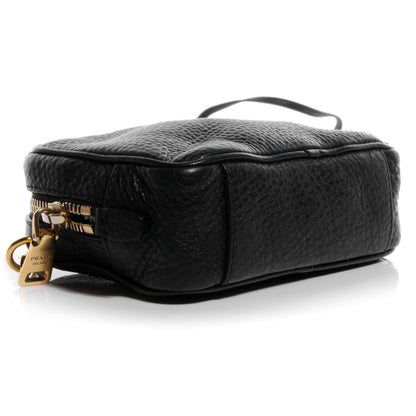 Prada Vitello Daino Mini Camera Crossbody Bag Black 4 of 11