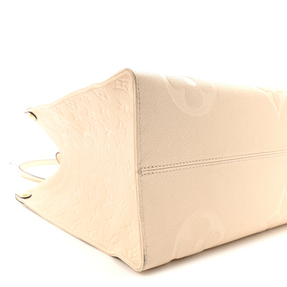 Louis Vuitton Empreinte Monogram Giant Onthego GM Creme 8 of 9