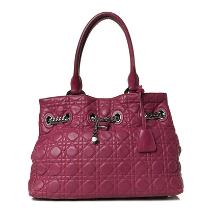 Christian Dior Lambskin Cannage Chri Chri Tote Fuchsia 1 of 24