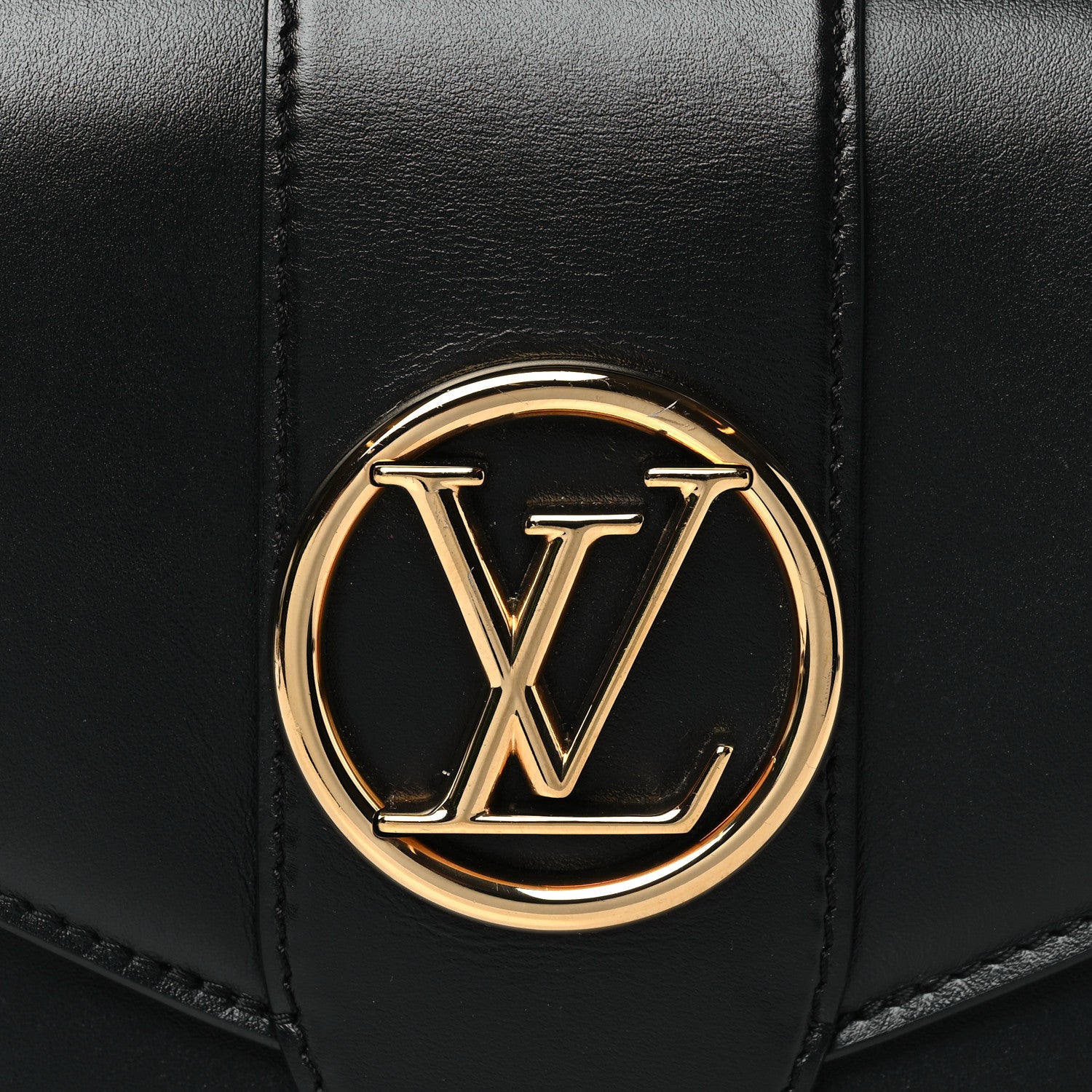 Louis Vuitton Smooth Calfskin LV Pont 9 Black 7 of 10