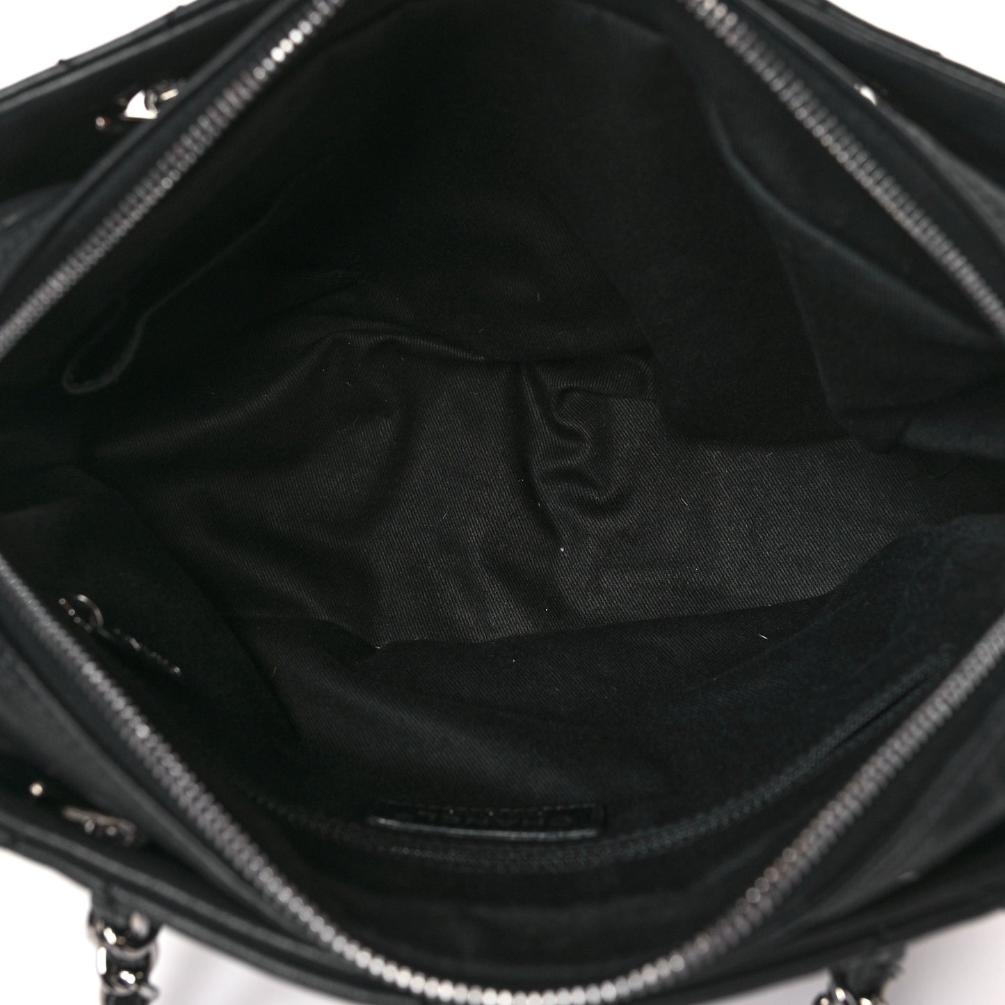 Calfskin Small Diamond Stitch Tote Black
