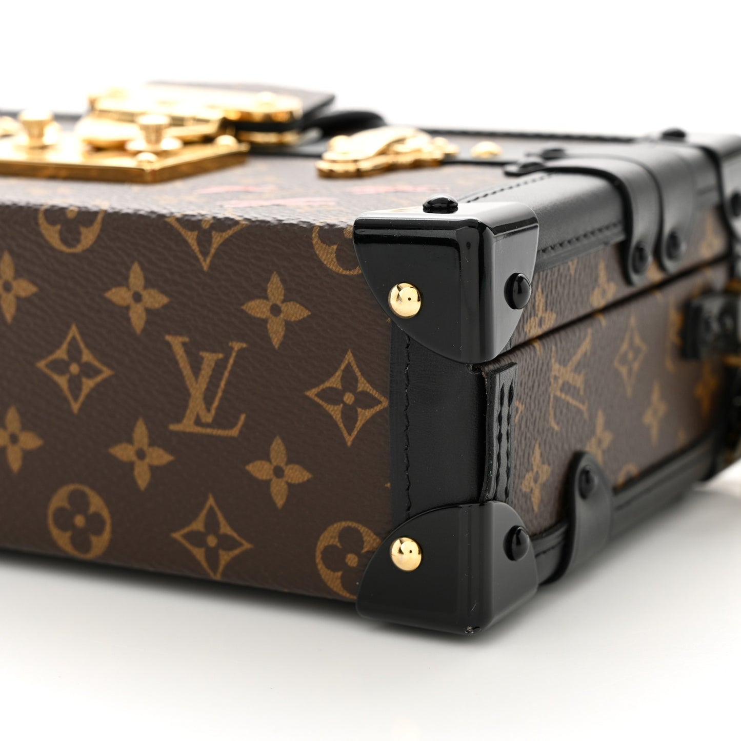 LOUIS VUITTON Monogram Petite Malle Capitale Black