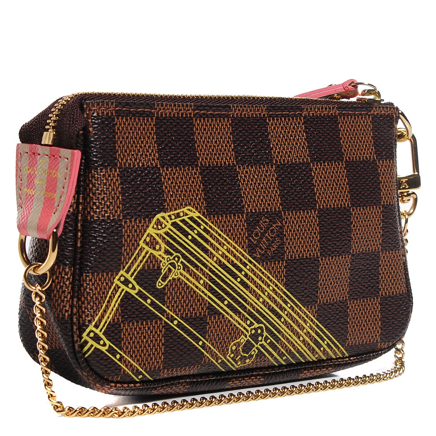 Damier Ebene 2014 Christmas Animation Mini Pochette Accessories