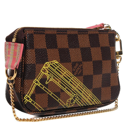 Louis Vuitton Damier Ebene 2014 Christmas Animation Mini Pochette Accessories 3 of 7
