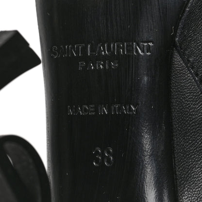 Saint Laurent Calfskin Opyum Ankle Boots 38 Black 6 of 7