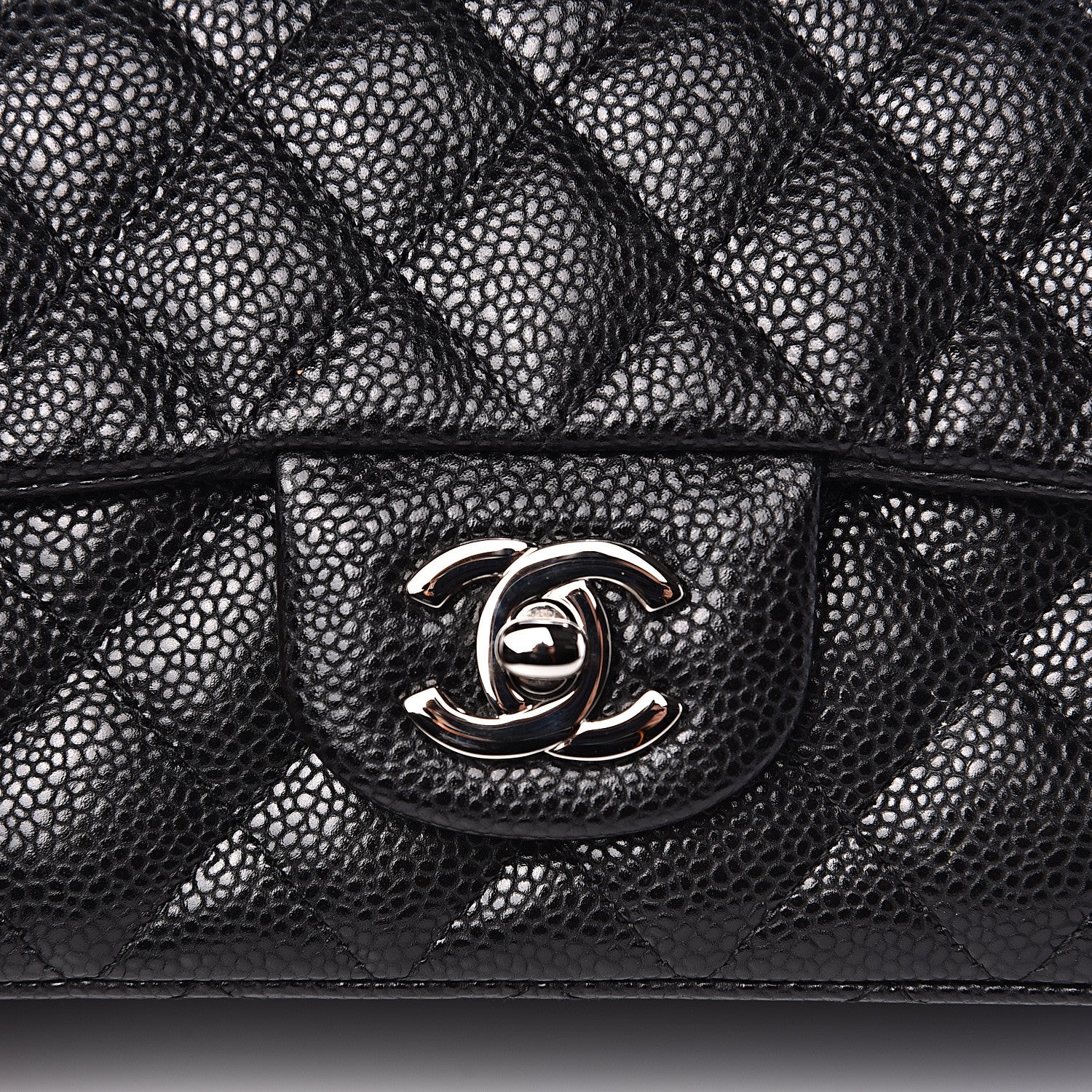 Chanel Caviar Quilted Mini Rectangular Flap Black 7 of 10