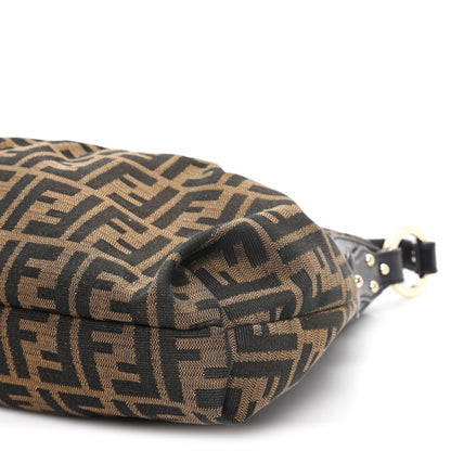 Fendi Zucca Cuoio Lucido Chef Hobo Tobacco Moro 10 of 11
