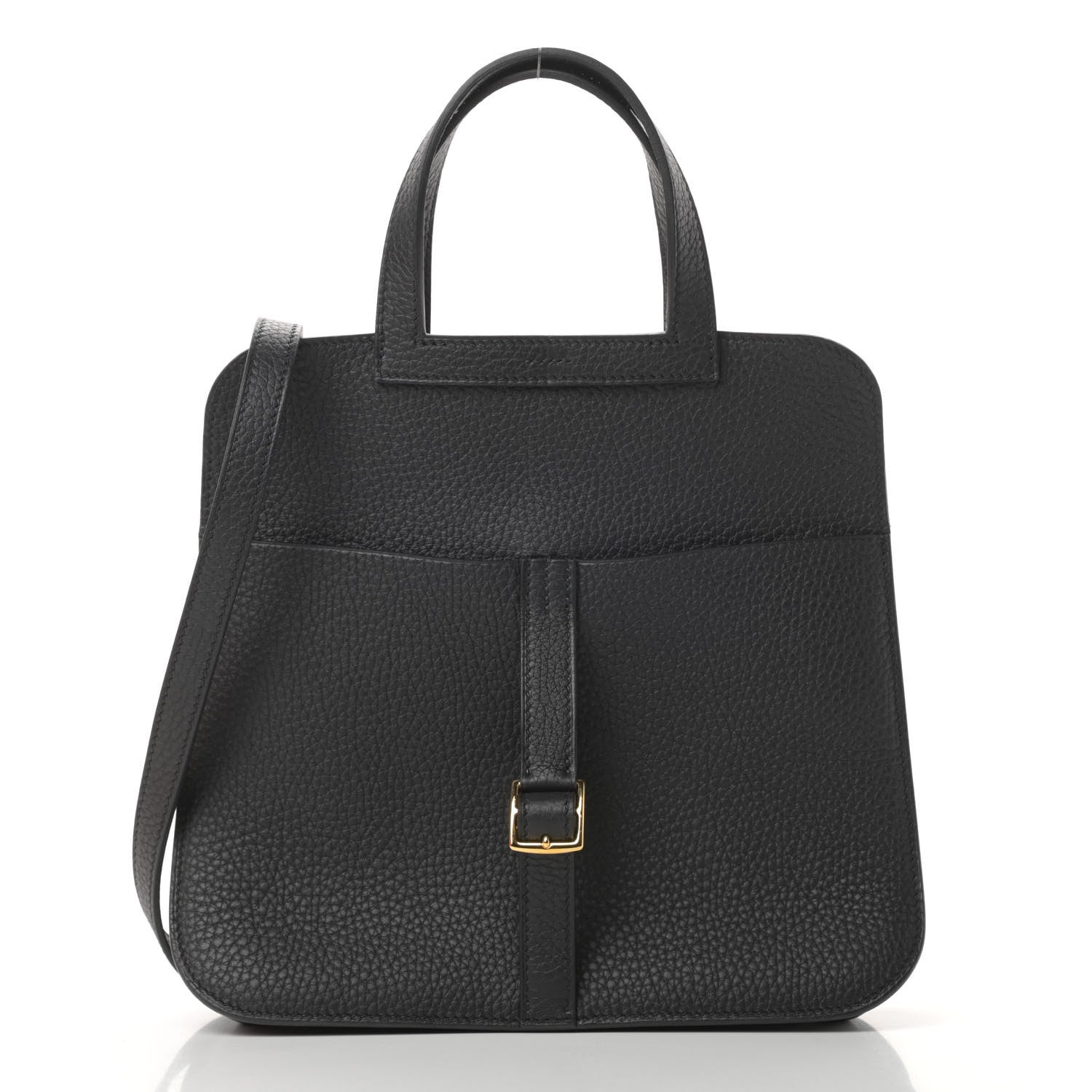 Hermes Taurillon Clemence Halzan 25 Black 3 of 13