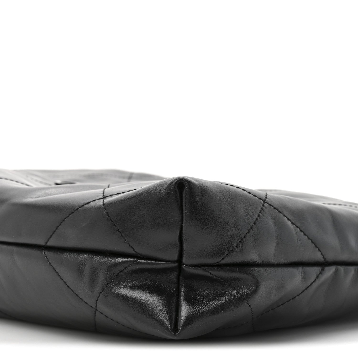 Chanel Shiny Calfskin Quilted Small Chanel 22 So Black 19 of 21