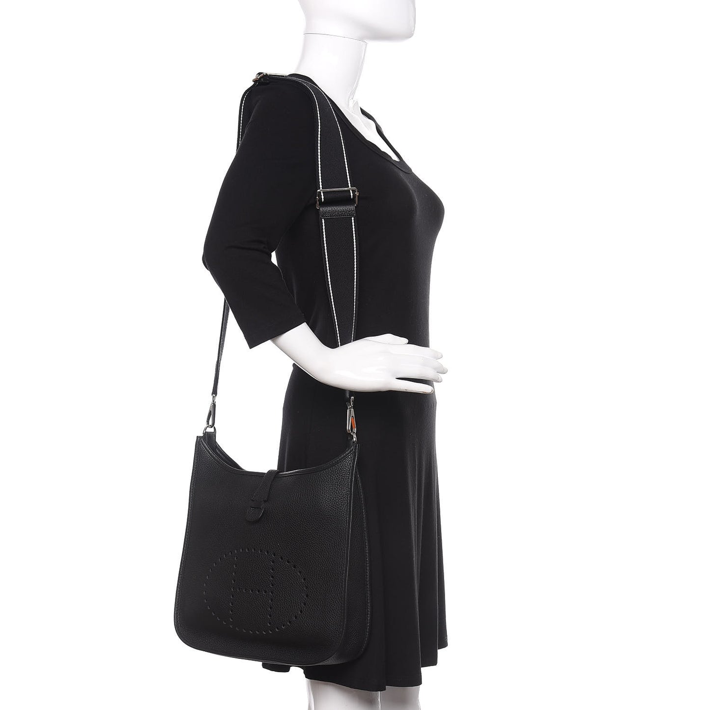 Taurillon Clemence Amazone Evelyne III PM Black White