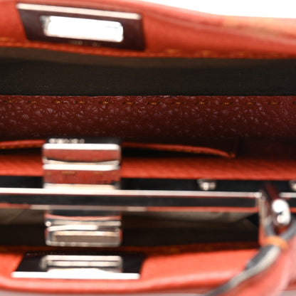 Fendi Cuoio Romano Selleria Mini Peekaboo Iconic Satchel Dark Orange 5 of 10