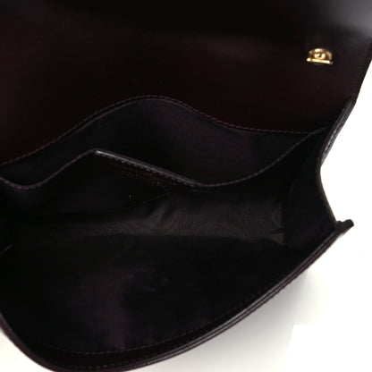 Salvatore Ferragamo Calfskin Mini Miss Vara Bow Chain Bag Plum 4 of 8
